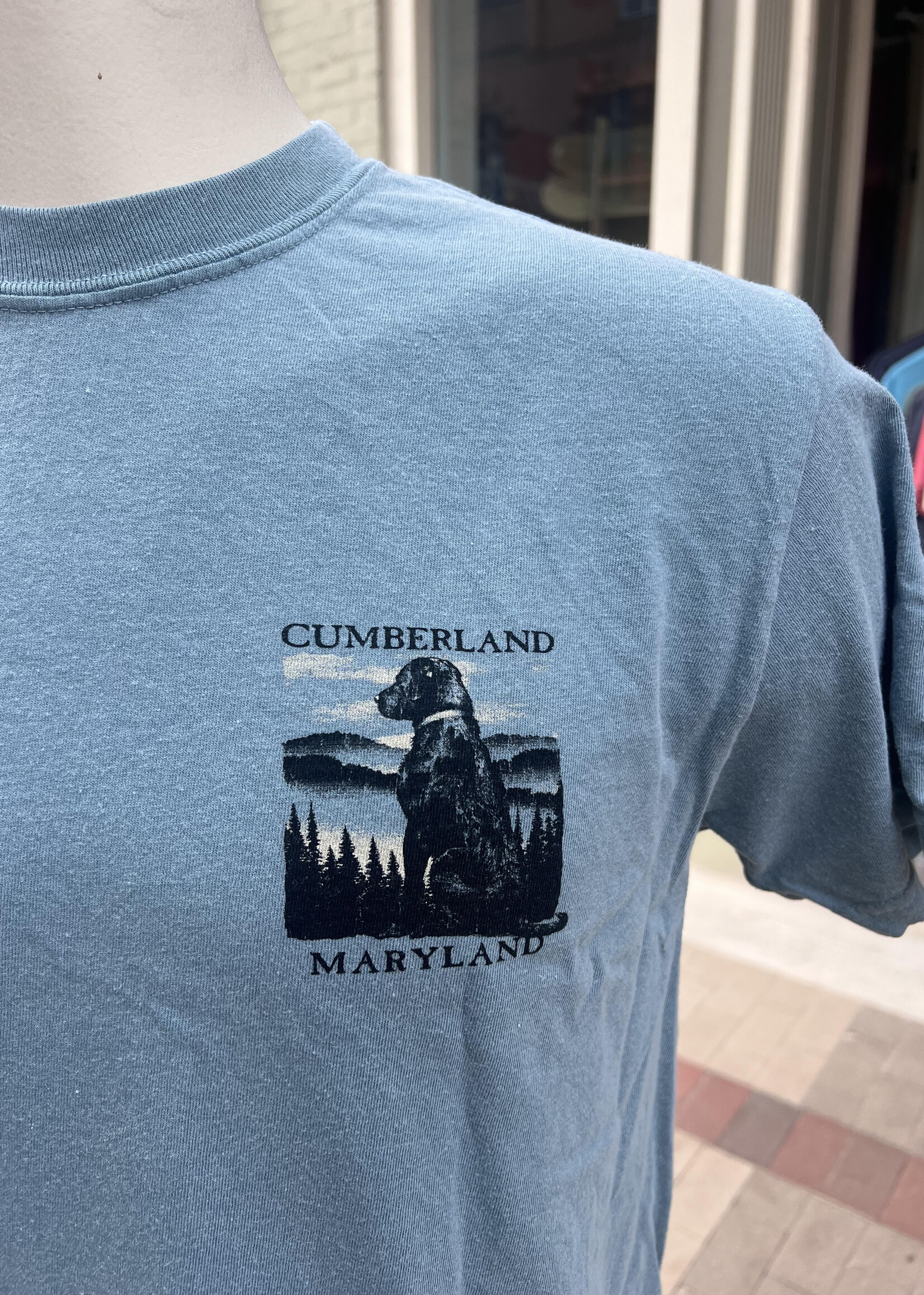 Laid Back Cumberland, MD - S/S Tee - Dog - Mountains