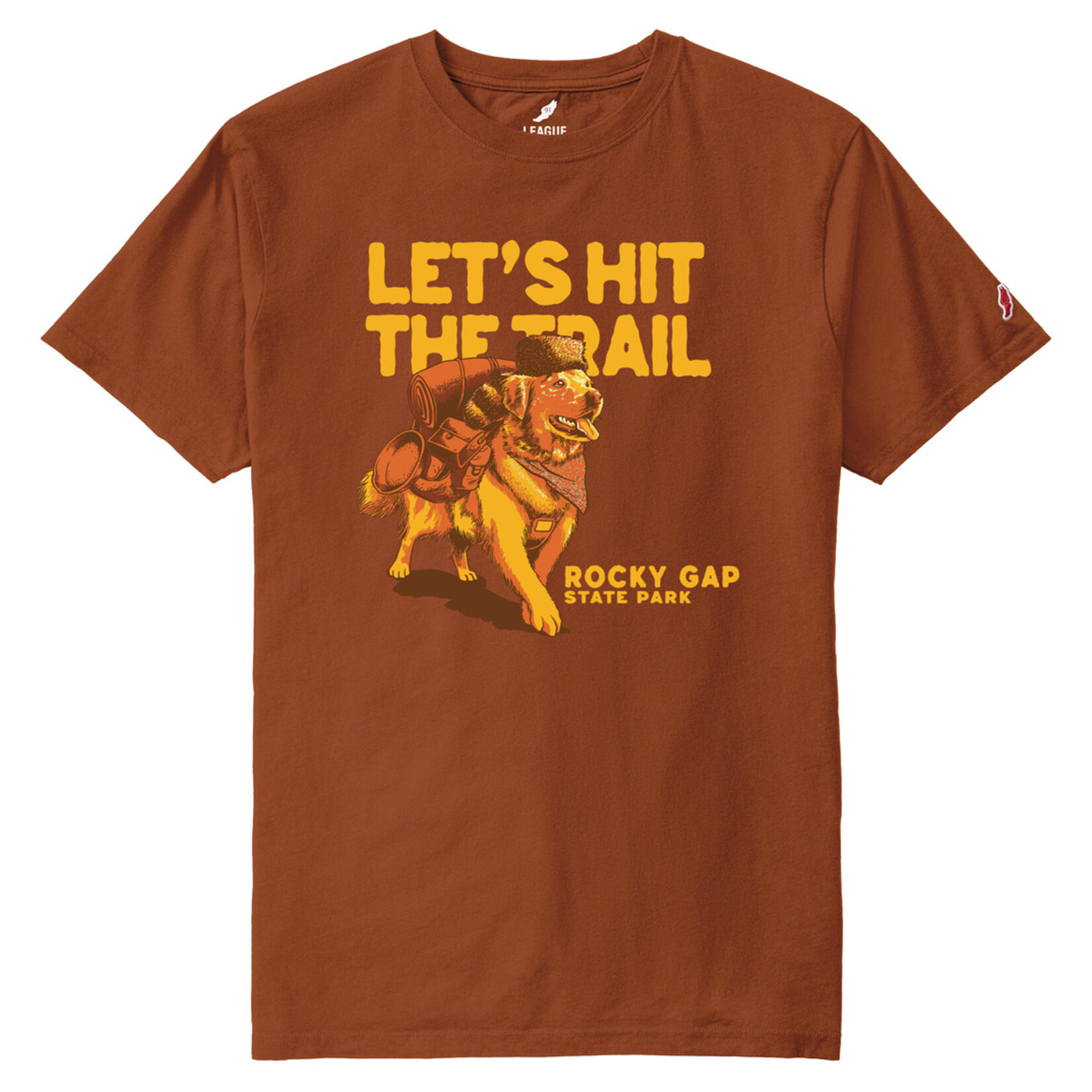 League Legacy Rocky Gap S/S Dog Hit the Trail BT500