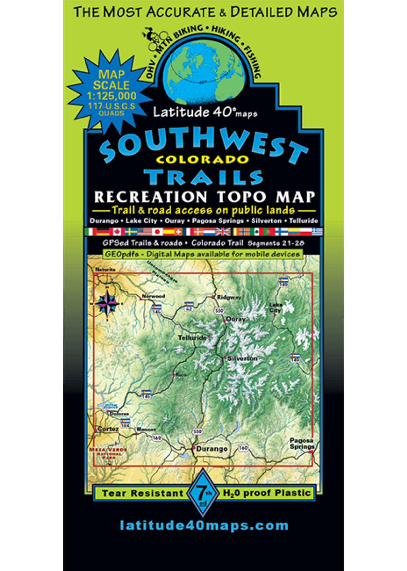 Southwest Colorado Trails Map