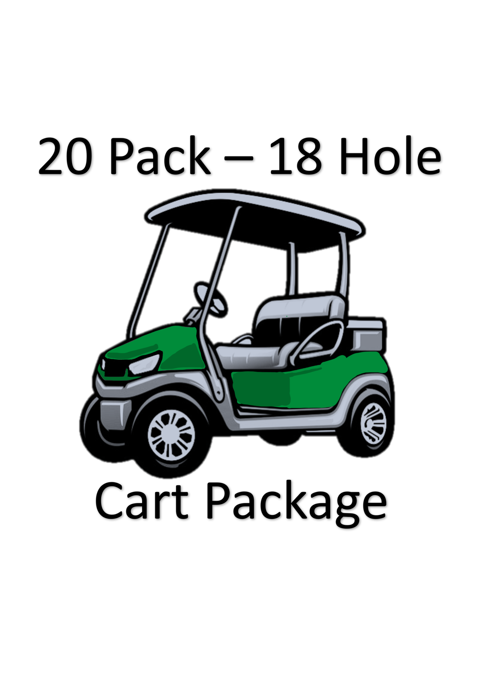20 Pack - 18 Hole Cart Package