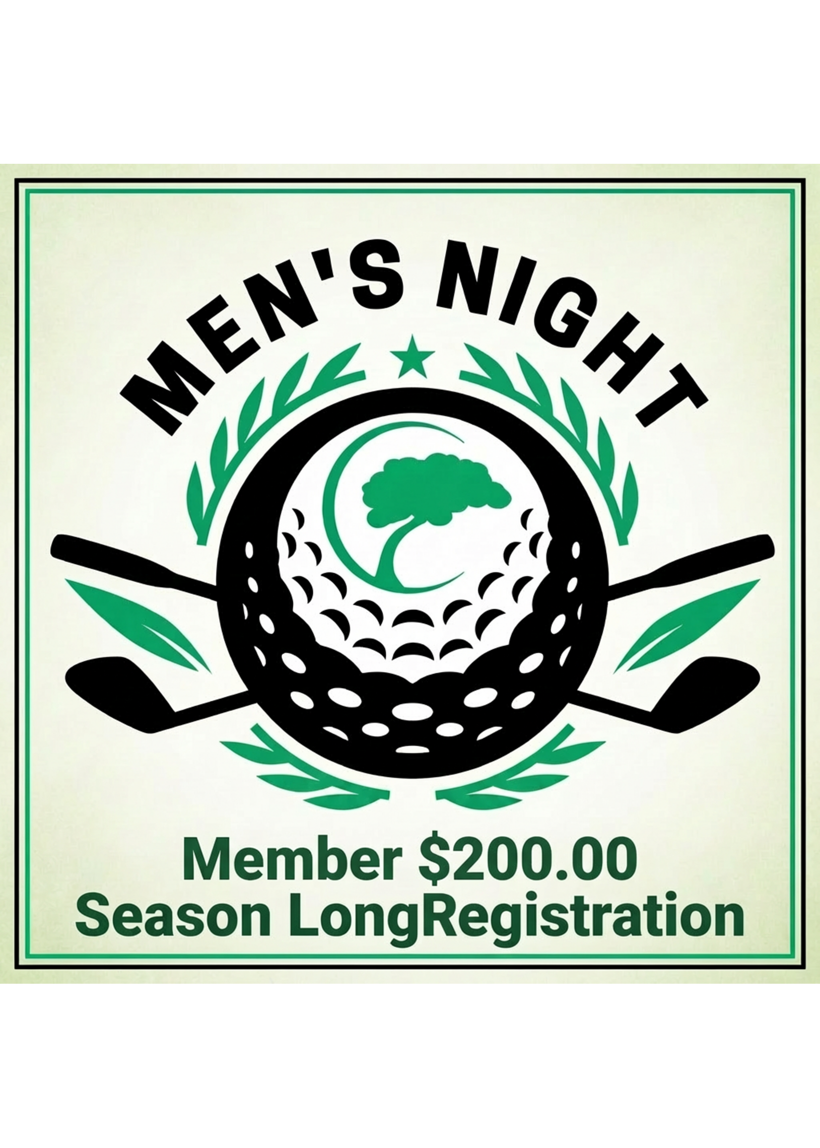 Men's Night League (CCGC Member Registration Fee)