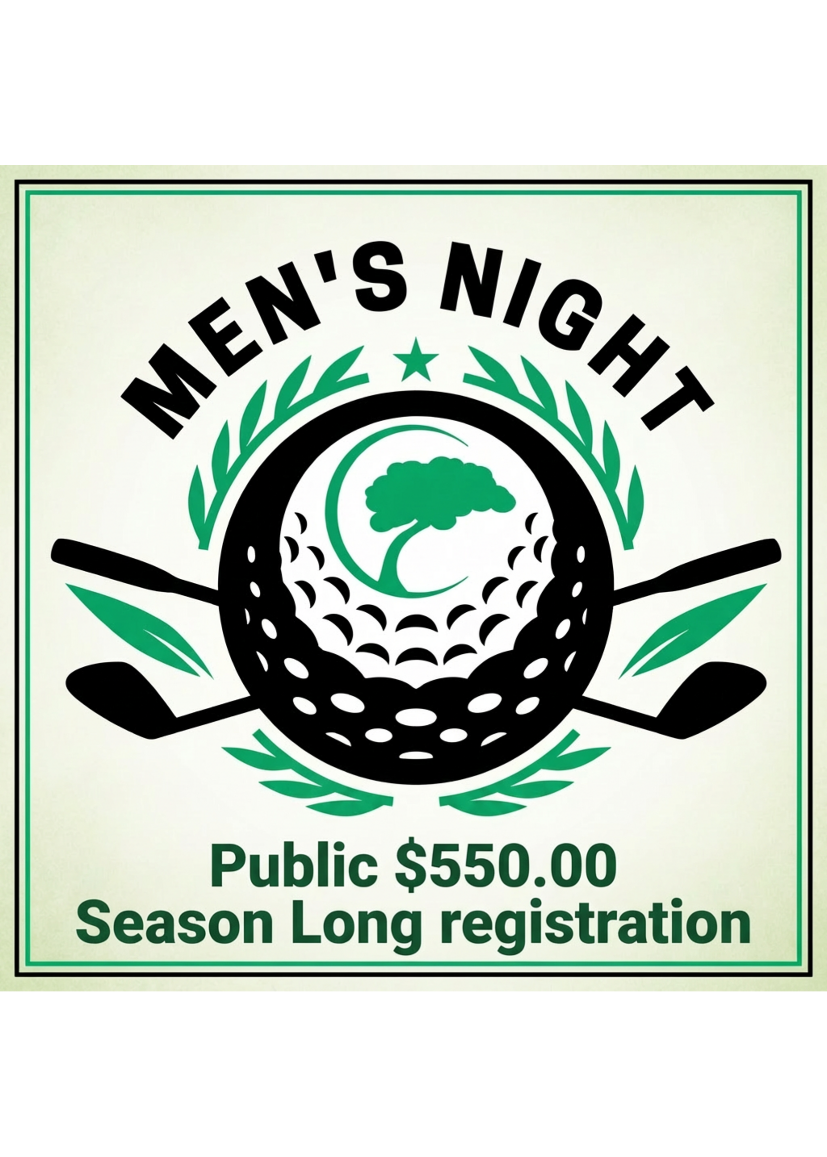 Men's Night League (Public Season Long Registration)