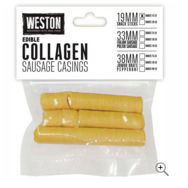 Weston Edible Collagen Casing 19mm (for 15 lbs)