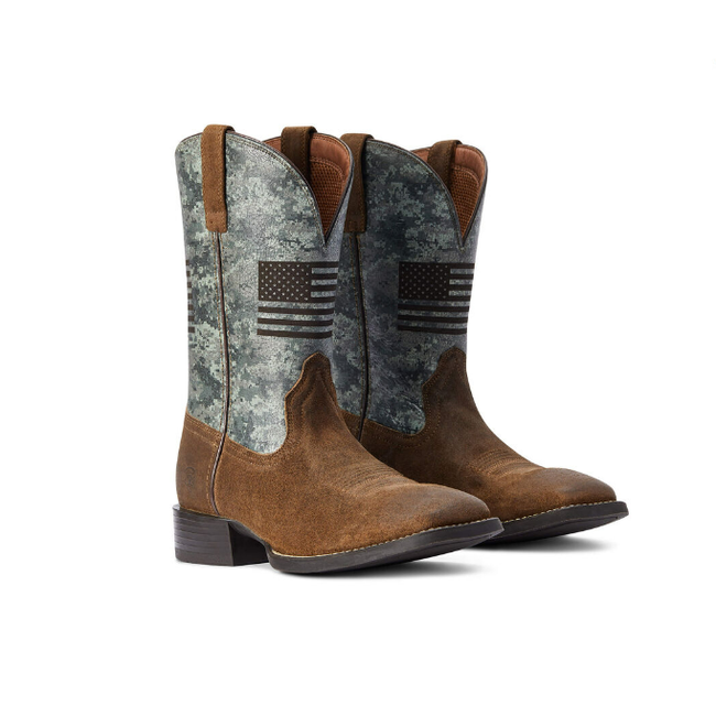 Ariat Men's Sport Flying Proud Taupe/Grn Camo