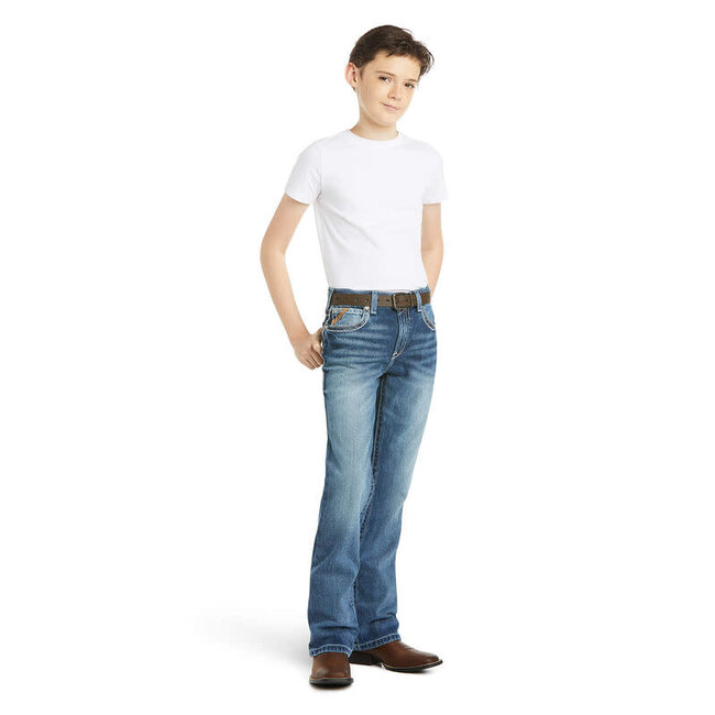 Ariat Boys B4 Relaxed Coltrane Boot Cut Jean Durango Wash