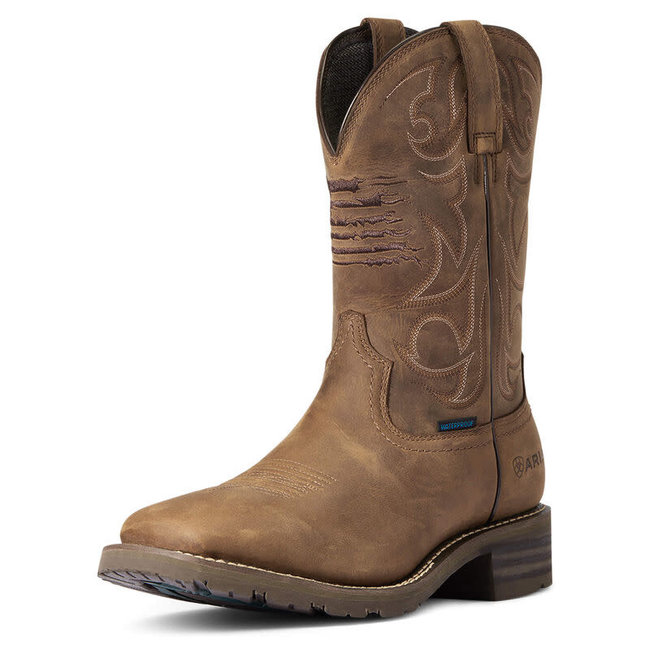 Ariat Men's Hybrid Patriot H2O Distrsd Brn