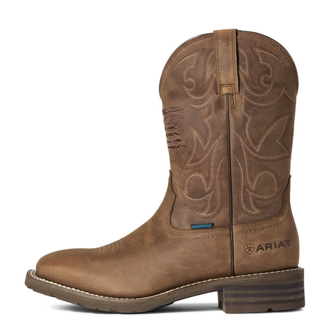 Ariat Men's Hybrid Patriot H2O Distrsd Brn