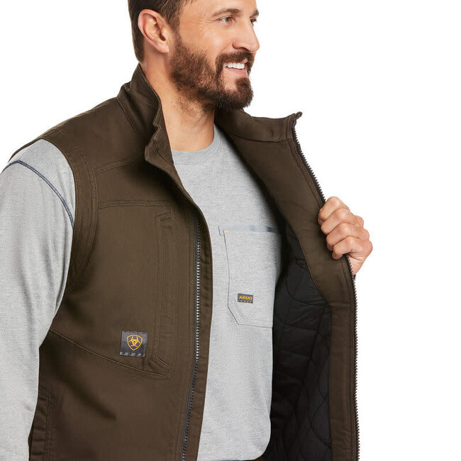 Ariat Men's Rebar Washed DuraCanvas Insulated Vest