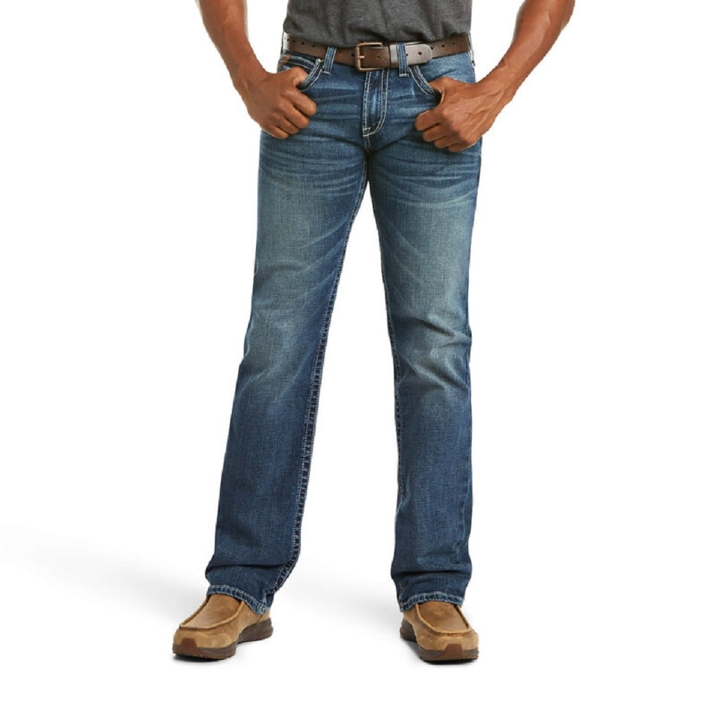 ARIAT Men's M7 Stretch Rocker Straight Leg Jean - Comfortable Stretch Denim - View #4