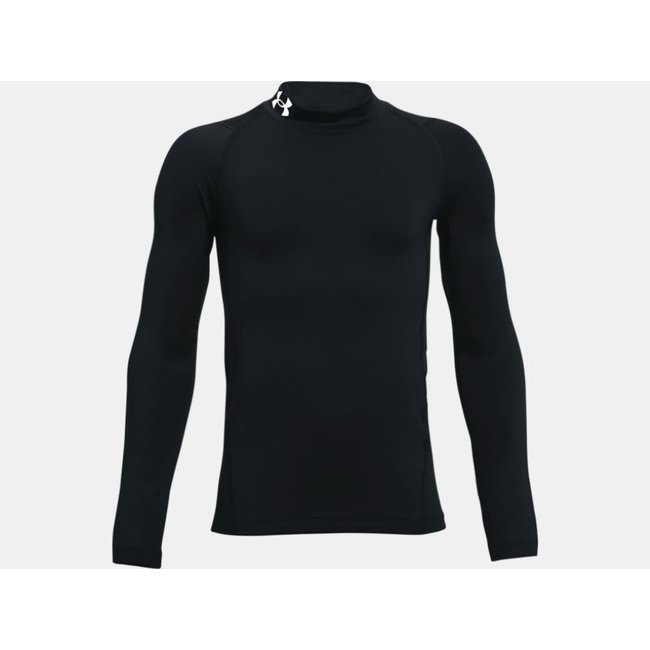 UA Boys' ColdGear® Armour Mock Long Sleeve