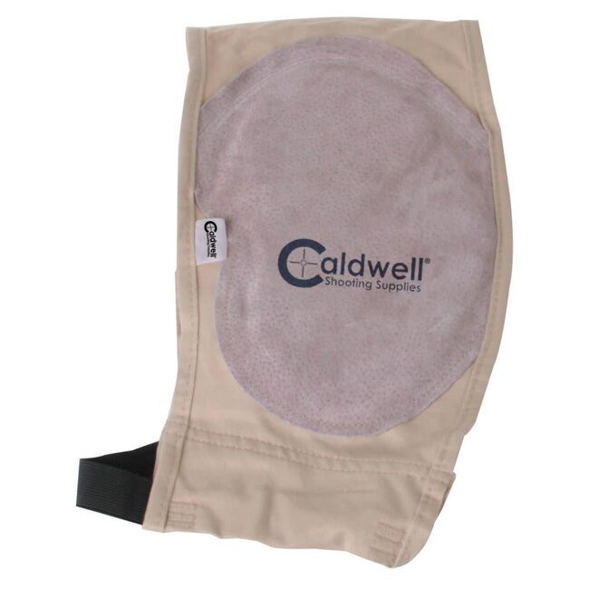 Caldwell Magnum Plus Recoil Shield Tan Cloth w/Leather Pad Ambidextrous