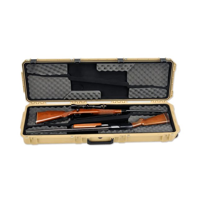 SKB iSeries Double. Rifle Case, Desert Tan, 50"