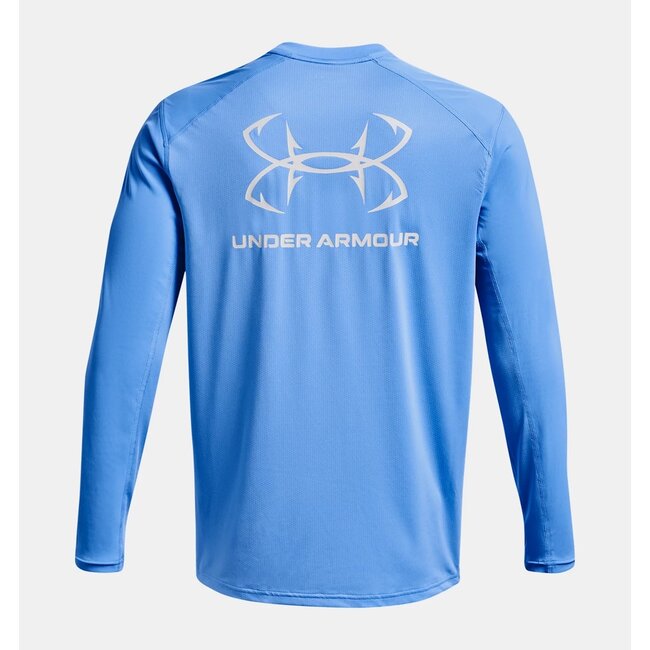 UA Men's Iso-Chill Shorebreak Back Hook Long Sleeve