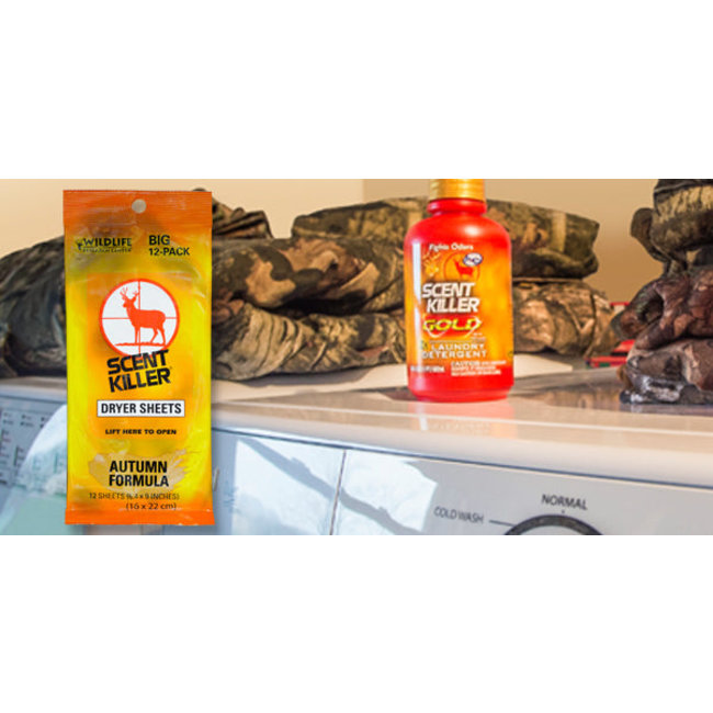 Scent Killer Autumn Formula Dryer Sheets (12-pack)