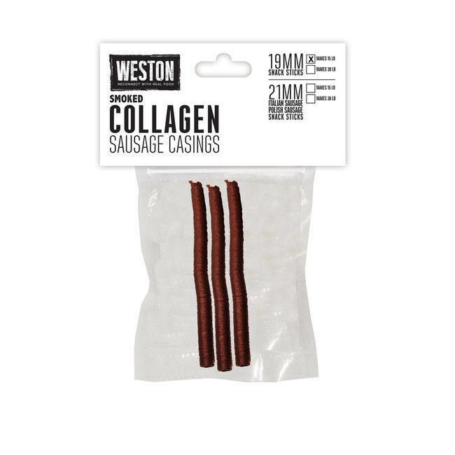 Weston Mahogany Edible Collagen Casing 21mm (for 15 lbs)