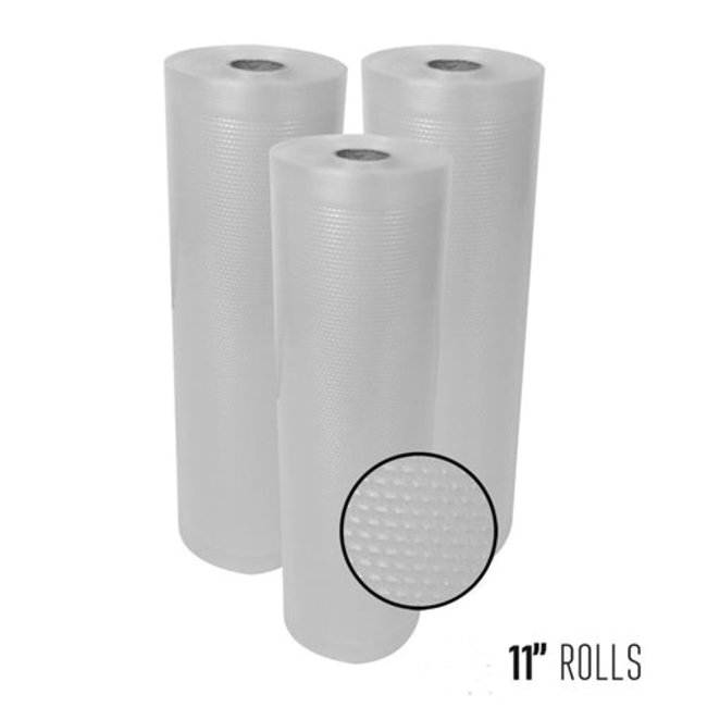 Weston Vac Sealer Bags, 11" x 18' Roll 3-Pack (total 11" x 54')