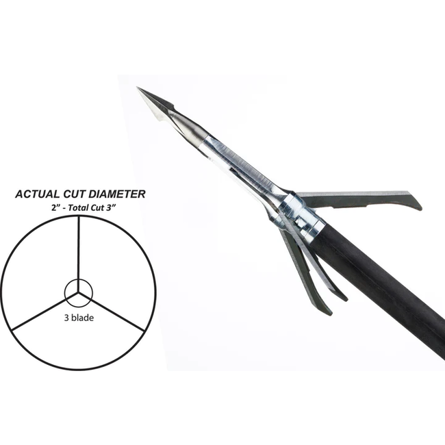 Grim Reaper Whitetail Special 3 Blade Mechanical Broadheads- 4 pk