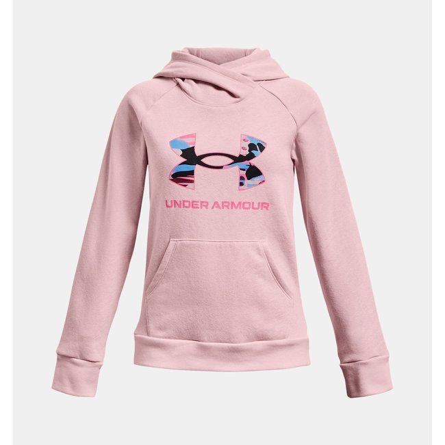 UA Girls' Rival Fleece Big Logo Hoodie