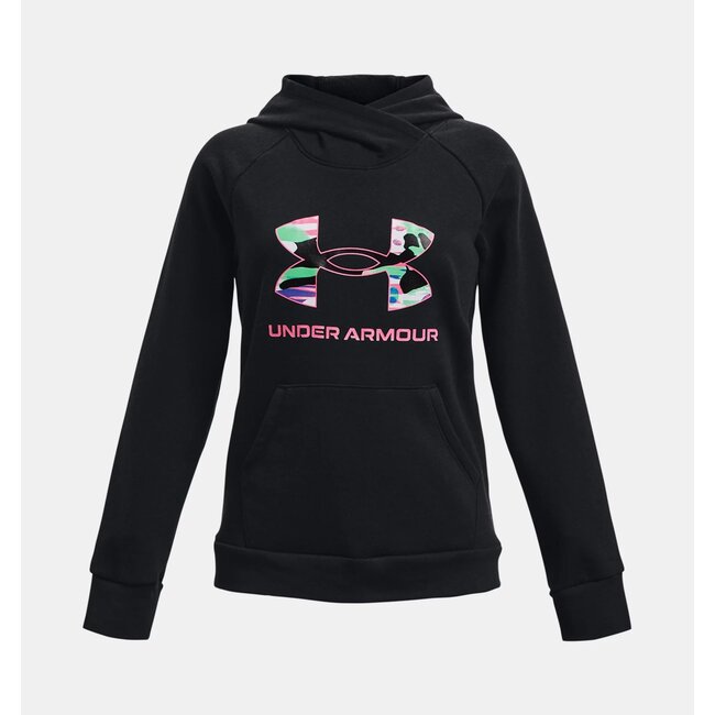 UA Girls' Rival Fleece Big Logo Hoodie