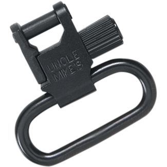 Uncle Mike's Uncle Mike's Super Swivel made of Steel with Nickel Finish, 1.25" Loop Size, Quick Detach Style & Tri-Lock System for Rifles or Shotguns