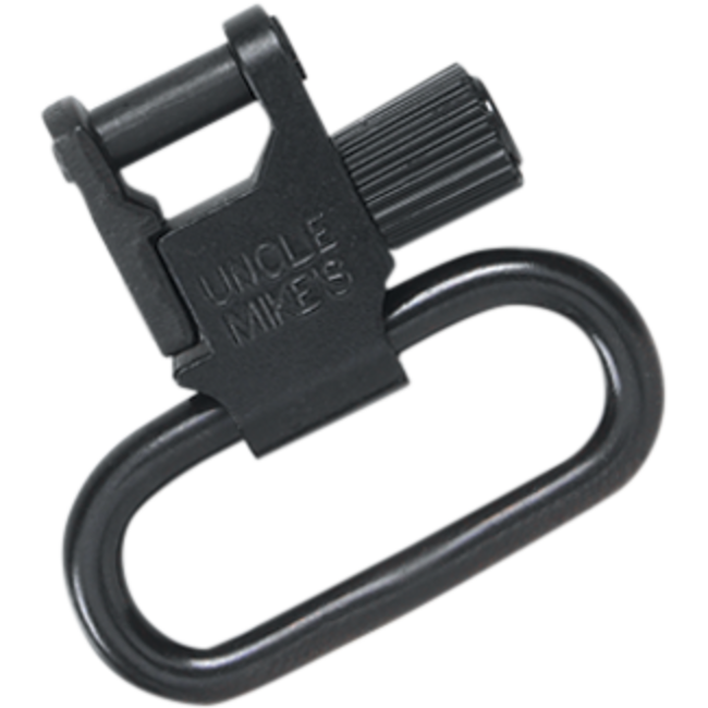 Uncle Mike's Super Swivel made of Steel with Nickel Finish, 1.25" Loop Size, Quick Detach Style & Tri-Lock System for Rifles or Shotguns