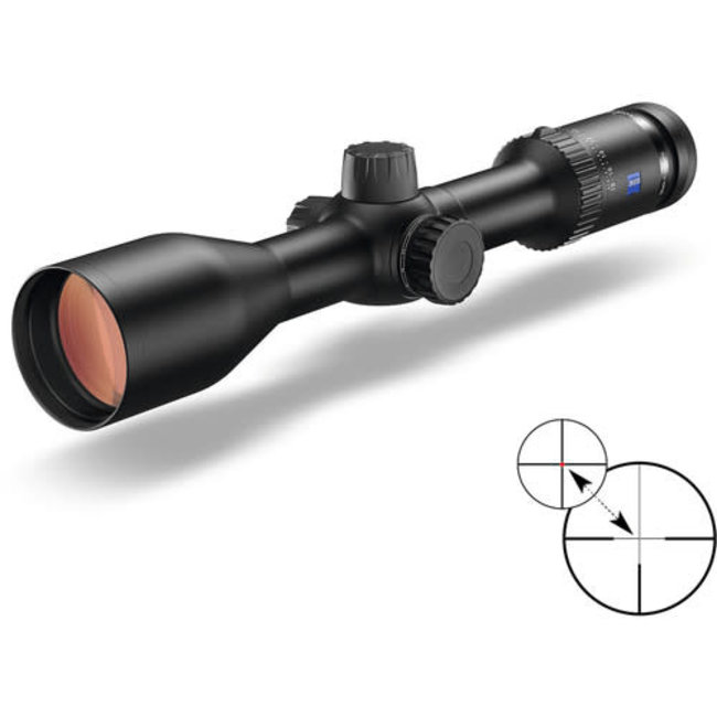 Zeiss CONQUEST V6 3-18x50 Plex Reticle (#6) - Capped Turrets - .25 MOA - Parallax Adj