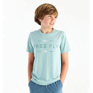 Free Fly Free Fly Youth Tropic Hangout Tee (Heather Ocean Mist)