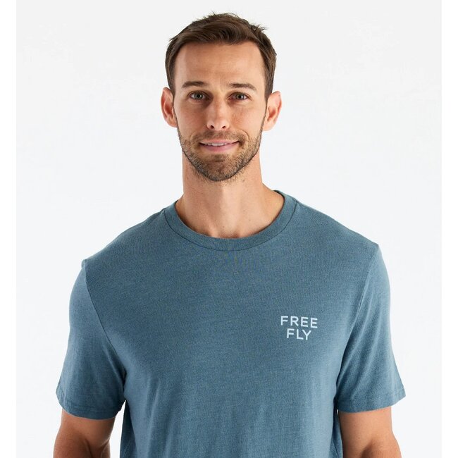 Free Fly  Men's Wave Camo Tee