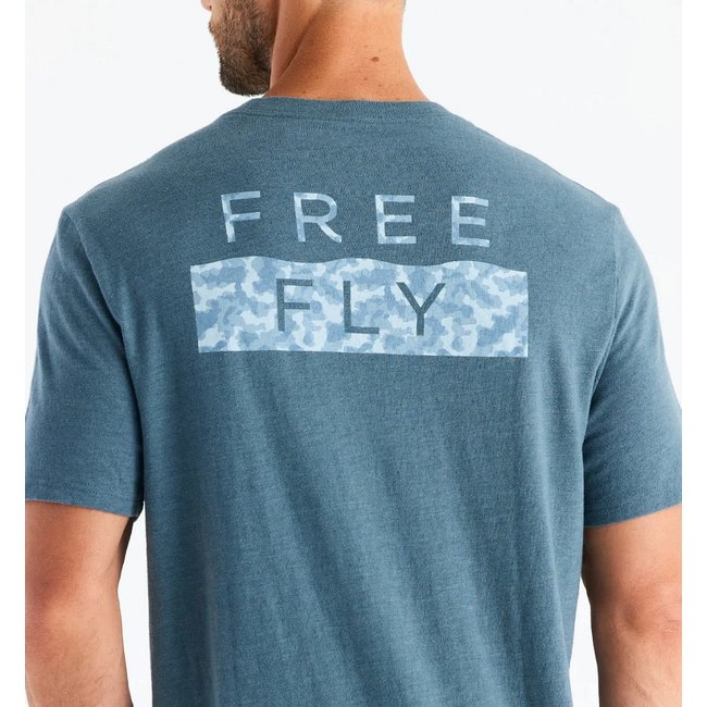 Free Fly  Men's Wave Camo Tee
