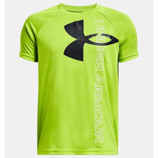 UA Boys' Tech™ Split Logo Hybrid Short Sleeve