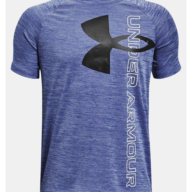 UA Boys' Tech™ Split Logo Hybrid Short Sleeve