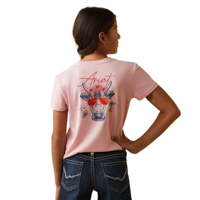 Ariat Girl's REAL Cool Cow Tee