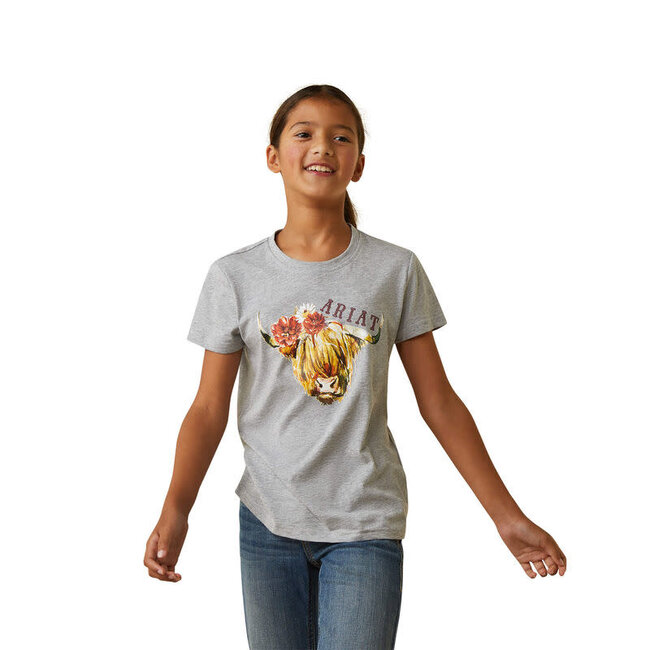 Ariat Girls' Highlander Rose Short Sleeve T-Shirt