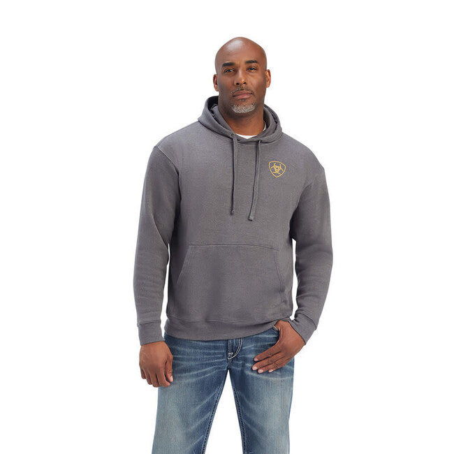Ariat Men's Camo Flag Sweatshirt-Charcoal