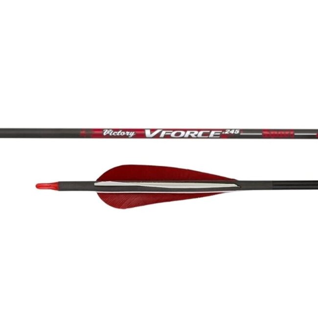 Victory V-Force .245 Sport +/-.006 Feather Fletched-6 Pack