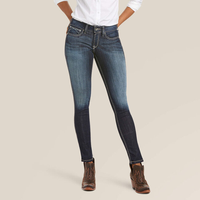 Ariat Women's REAL Mid Rise Stretch Ella Skinny Jean