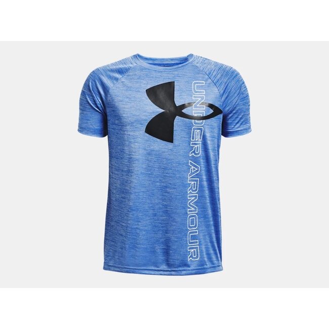 UA Boys' Tech™ Split Logo Hybrid Short Sleeve