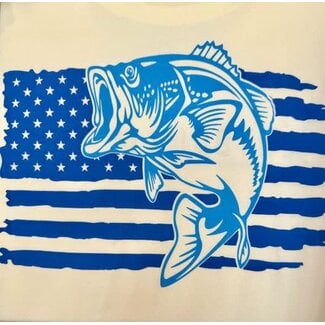 The Outdoor Insiders OI Bass Fishing/Flag T-Shirt