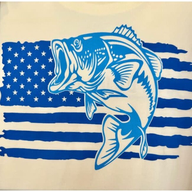 OI Bass Fishing/Flag T-Shirt