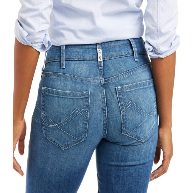 Ariat Women's REAL Mid Rise Patricia Boot Cut Jean-Maine