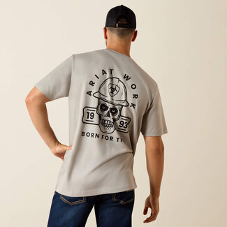 Ariat Apparel Ariat Mens Rebar Cotton Strong Hard Head SS LIMESTONE XL