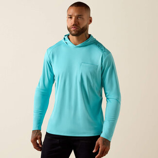 Ariat Apparel Rebar Sunblocker Hooded LS  AQUARELLE L