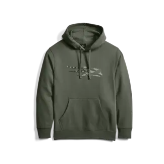 Sitka Icon Flag ll Hoodie Cypress Green L
