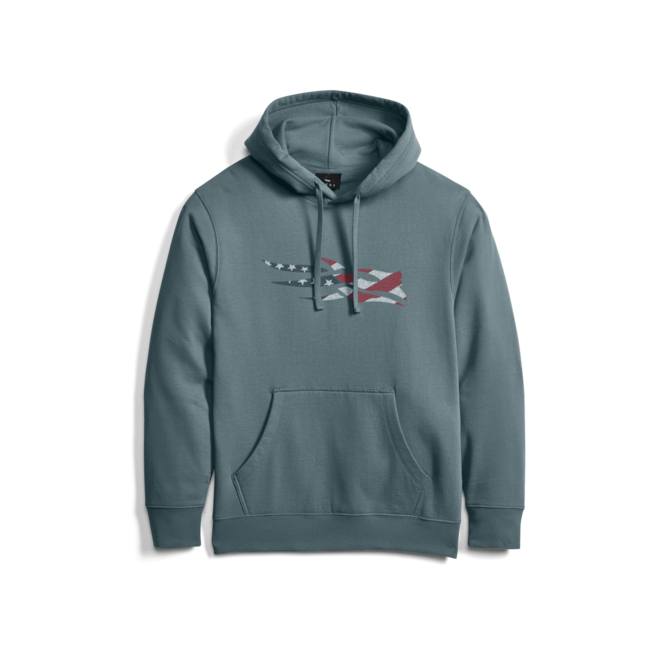 Icon Flag ll Hoodie Gravel Blue L