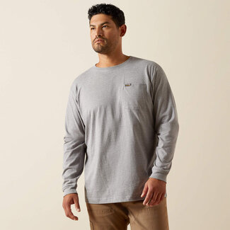 ariat MNS RBR CTN STRNG STND PKT SS TSHRT HGRY SML R - Spring 2025