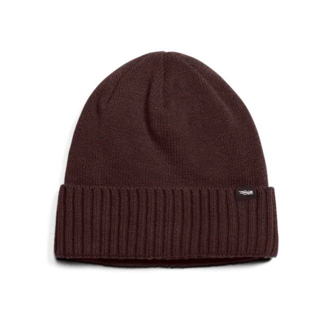 Cuffed Knit Beanie Cherry Wood OSFA