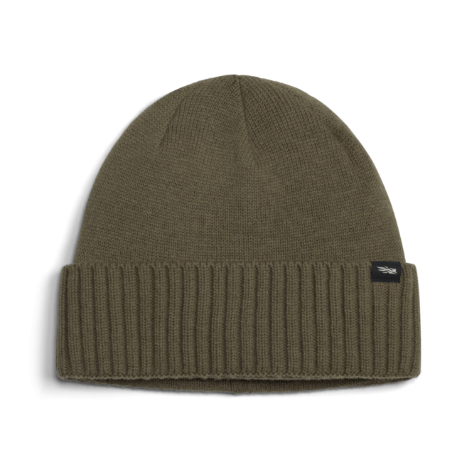 Cuffed Knit Beanie Dark Green Sage OSFA