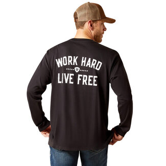 MNS Rebar Cotton Strong WHLF Shield Long Sleeve T-Shirt BURGUNDY XXXL