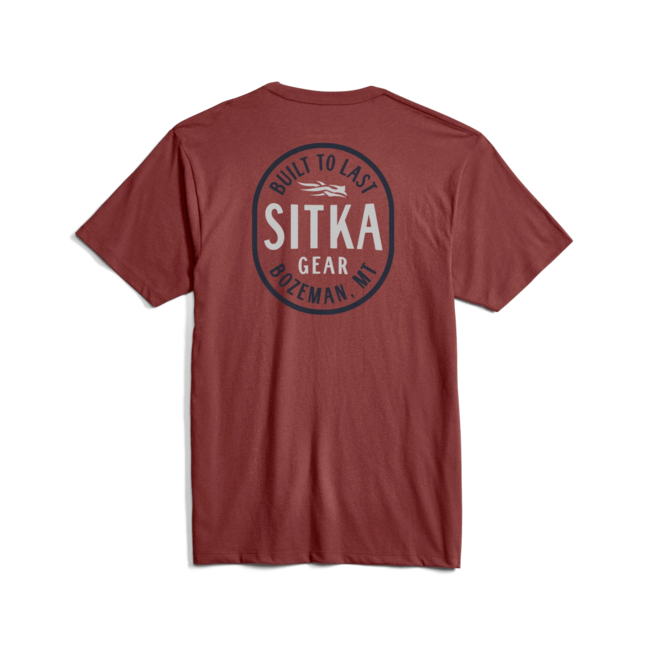 Sitka Built To Last Tee REDWOOD XL