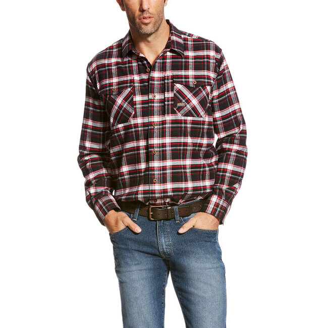 MNS Rebar Flannel DuraStretch Work Shirt LAVA SMOKE XXXL